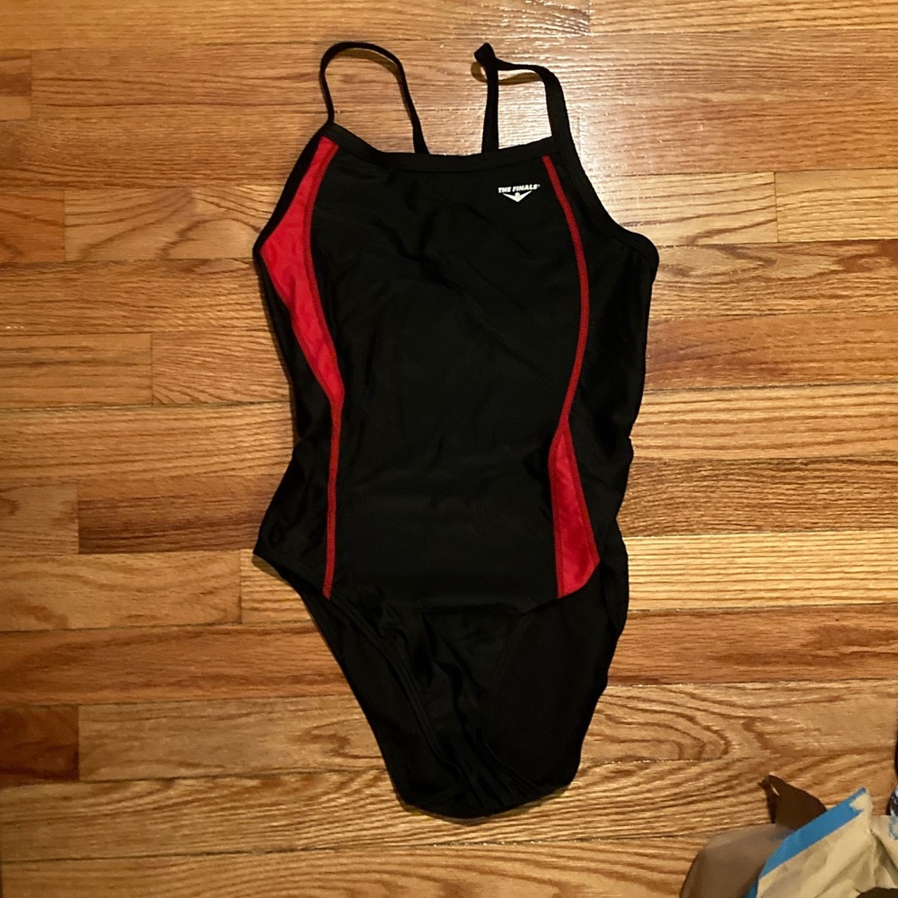 The Finals Speedo Women's One Piece Black with Red Accents size XS